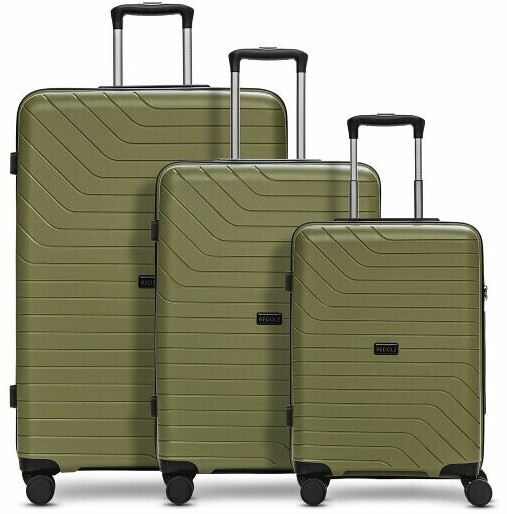 REDOLZ Essentials 05 4-Wheel-Trolley Set 3-piece dark-olive 2 (RD12348-2-03)
