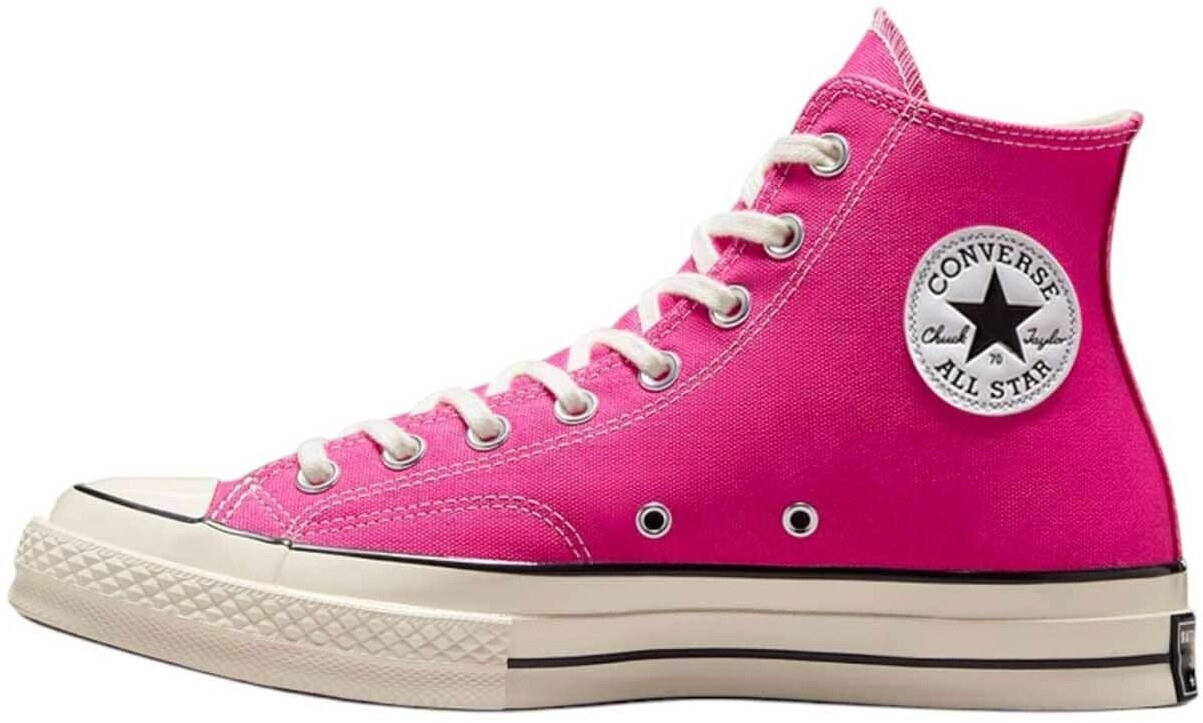 Pink canvas converse online