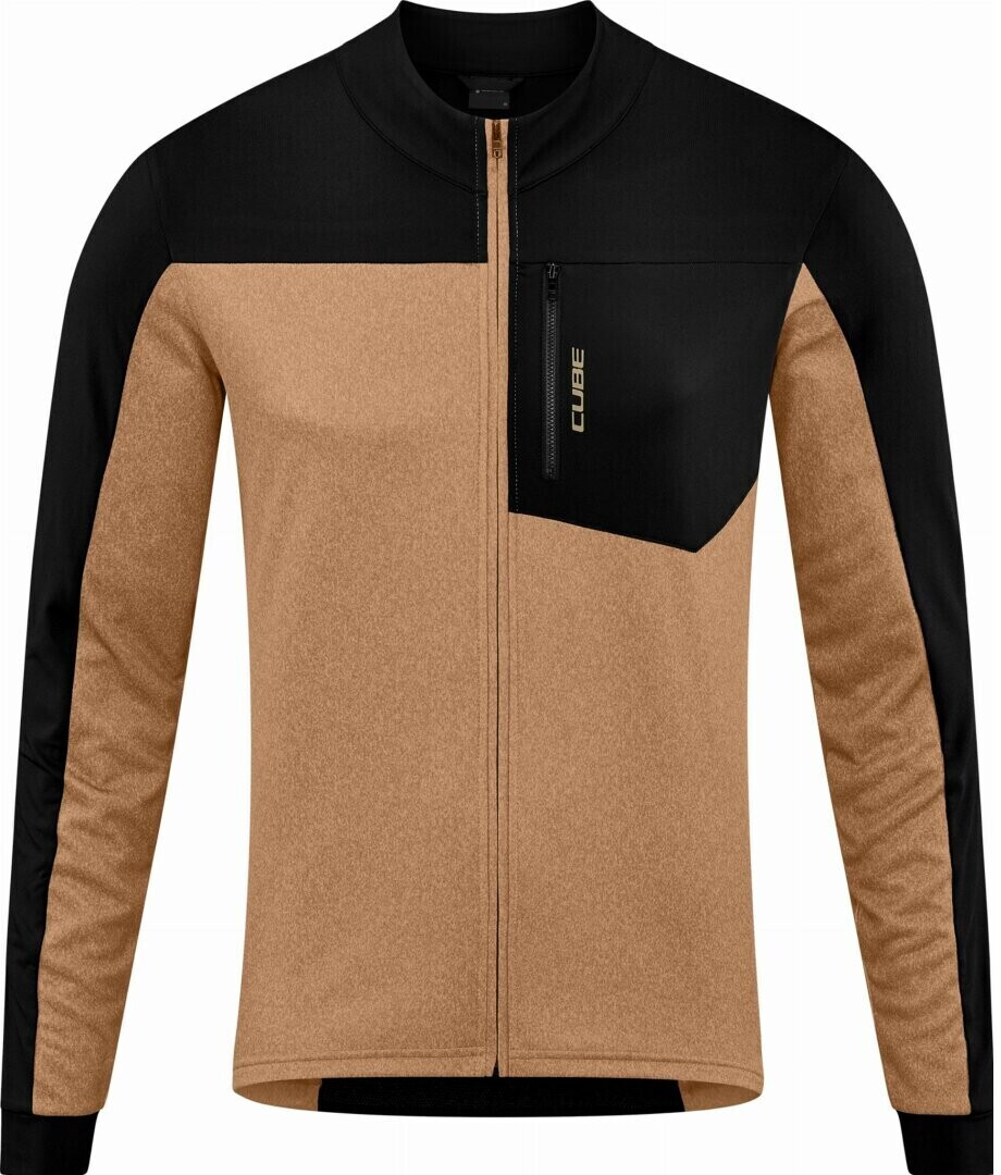 Cube ATX Cmpt Full Zip Bike jersey long brown/black (2023)