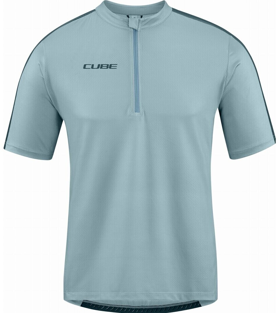 Cube ATX Cmpt Half Zip Bike jersey short grey (2023)