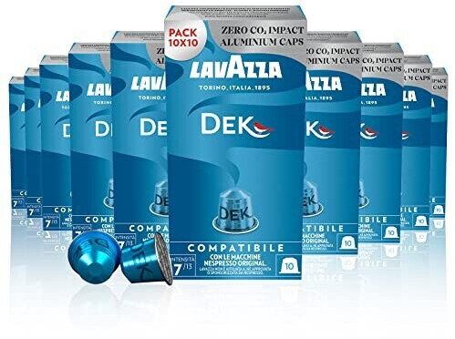 Lavazza Capsule Compatibili Nespresso Dek (100 pz) a € 29,15 (oggi)