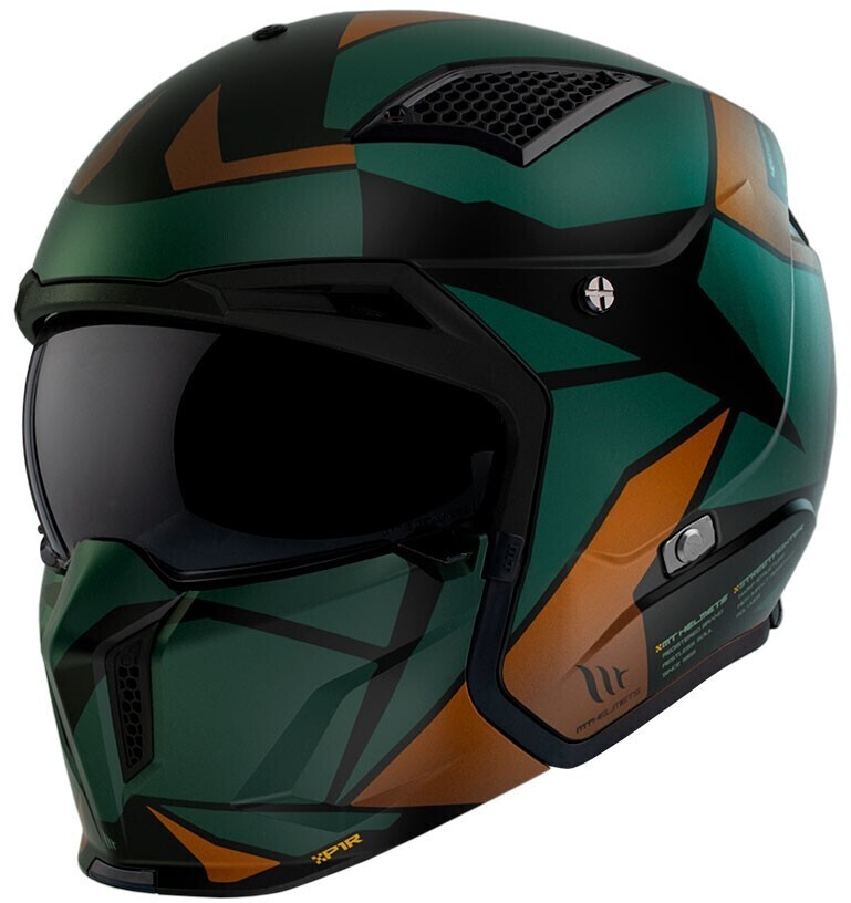 MT Helmets Streetfighter SV P1r Convertible Green