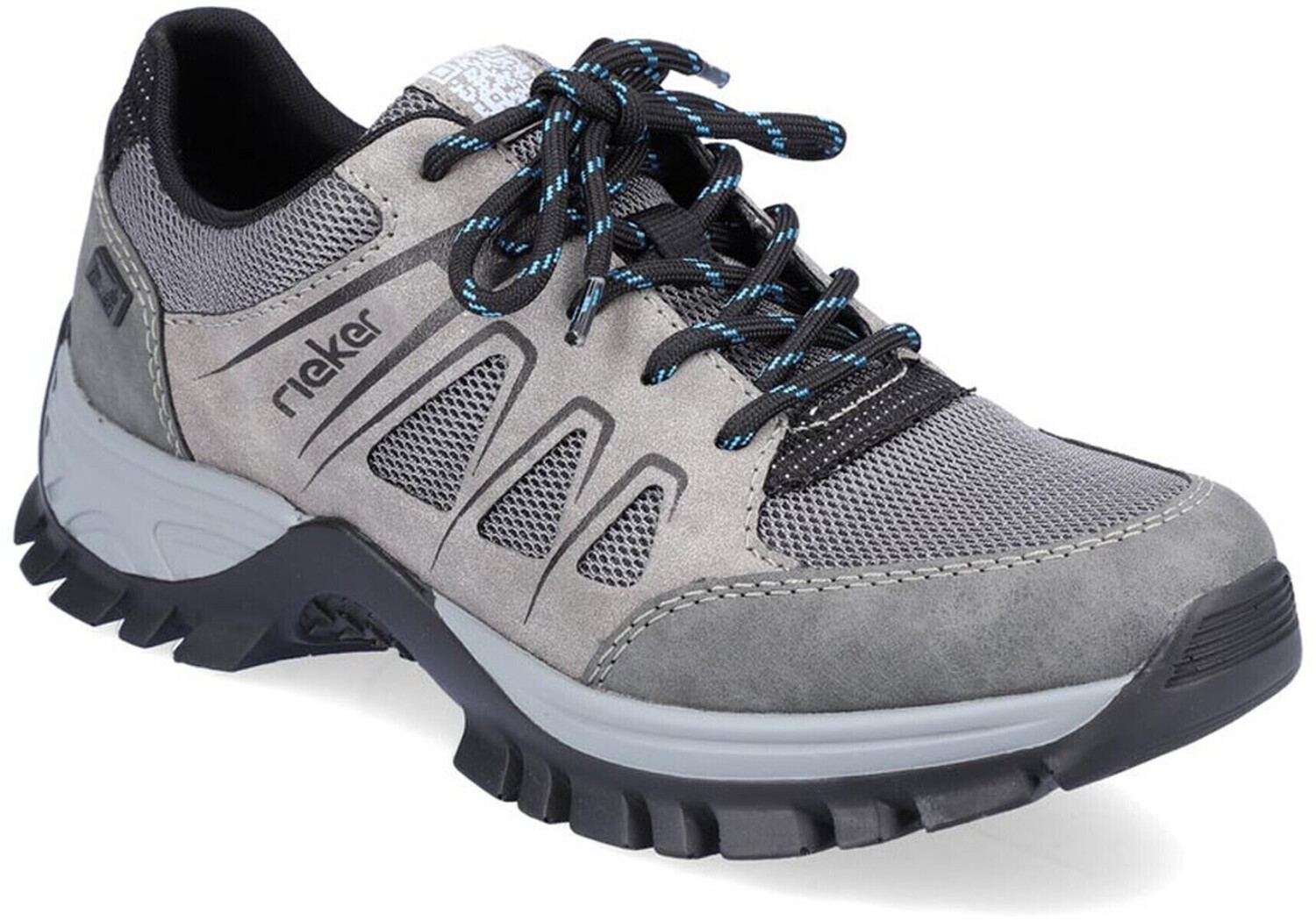 Rieker Trekking Shoes smoke blei/grey black