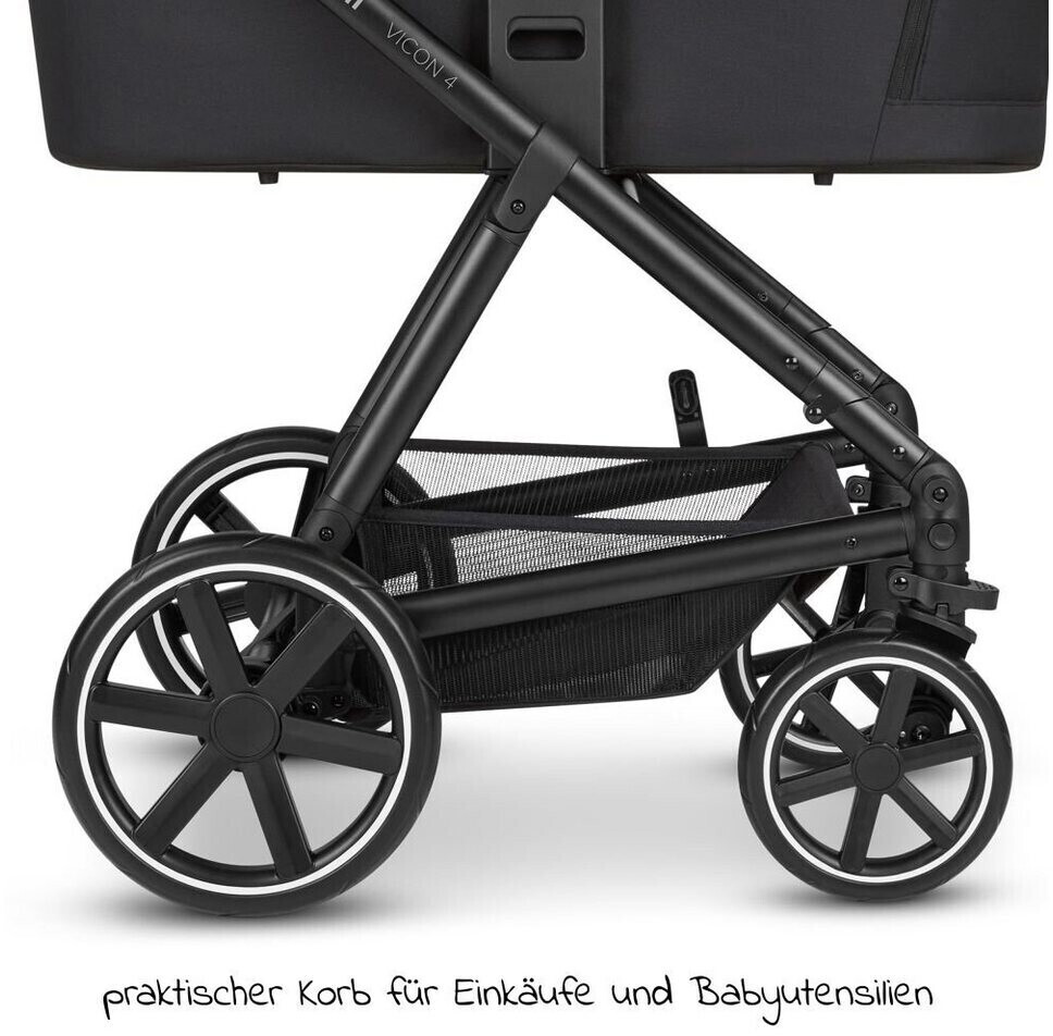 ABC Design - 3in1 Kinderwagen-Set Vicon 4 - inkl. Babywanne, Autositz  Tulip, Sportsitz und Zubehörpaket - Classic Edition - Reed 