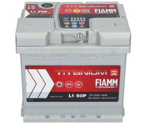 Fiamm Pro 12V 50Ah 460A/EN L1 50P Autobatterie Fiamm. TecDoc