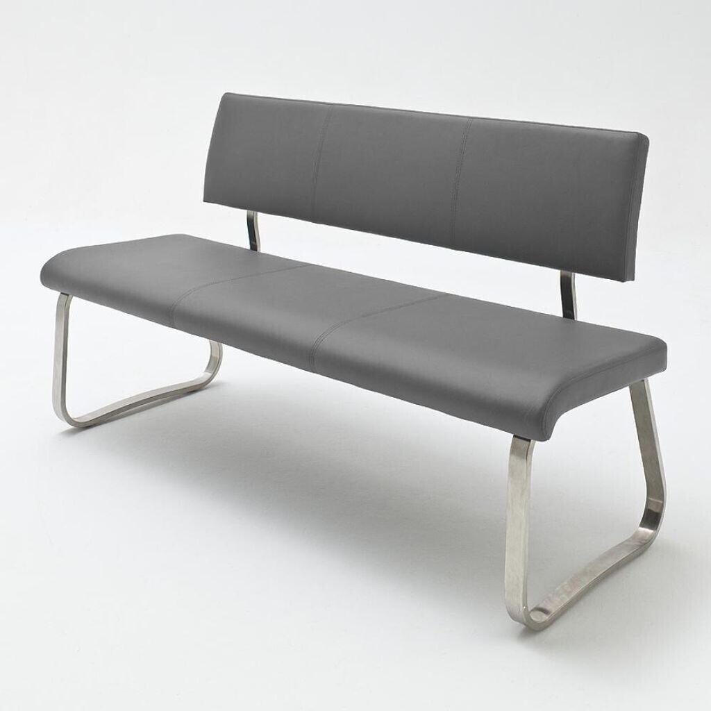 MCA Furniture ab Arco - € bei Grau 375,10 | Sitzbank - Edelstahl - Kunstleder Preisvergleich 175cm