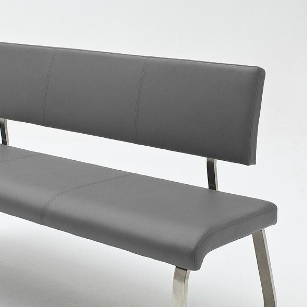 MCA Furniture Sitzbank Arco - - ab bei Preisvergleich - Grau Edelstahl 175cm € | Kunstleder 375,10