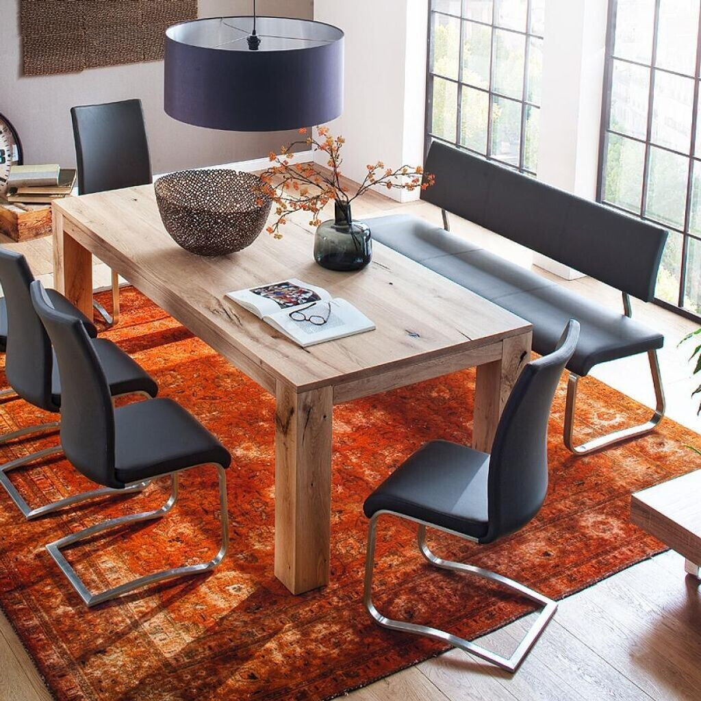 MCA Furniture - Preisvergleich € - ab Arco | Edelstahl 175cm - 375,10 Sitzbank bei Grau Kunstleder