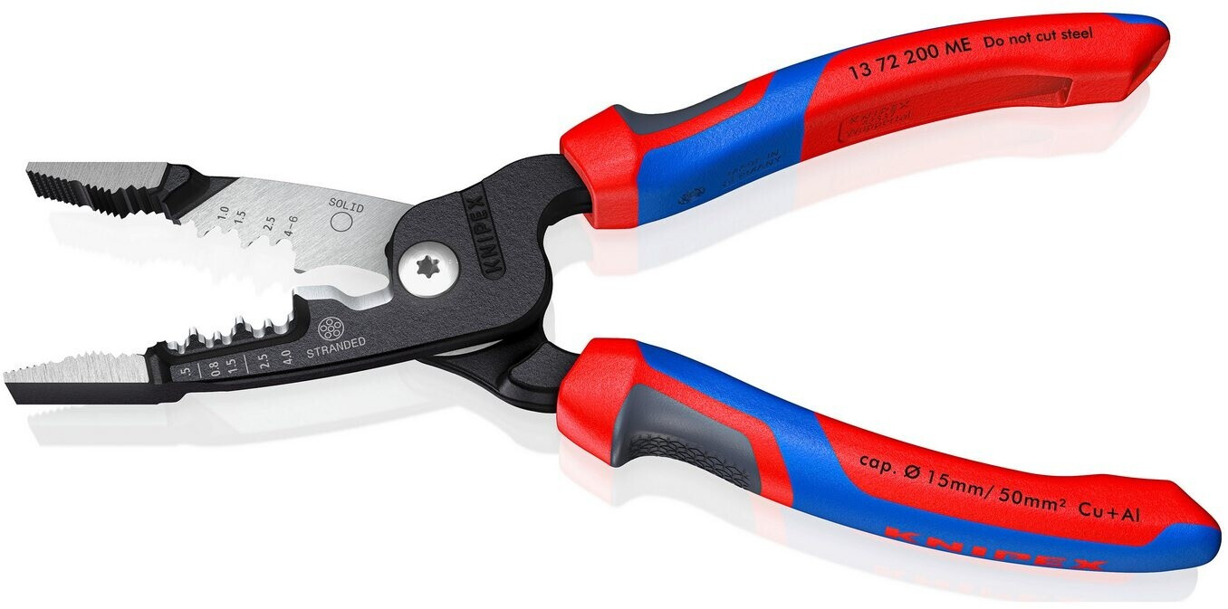 Knipex Werk Elektrikerzange 13 72 200 ME Ab 40 22 Preisvergleich 