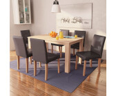 Set di 2 Sedie classiche in legno, per sala da pranzo, cucina o salotto,  Made in Italy, cm 46x55h99, Seduta h cm 47, colore Sabbia