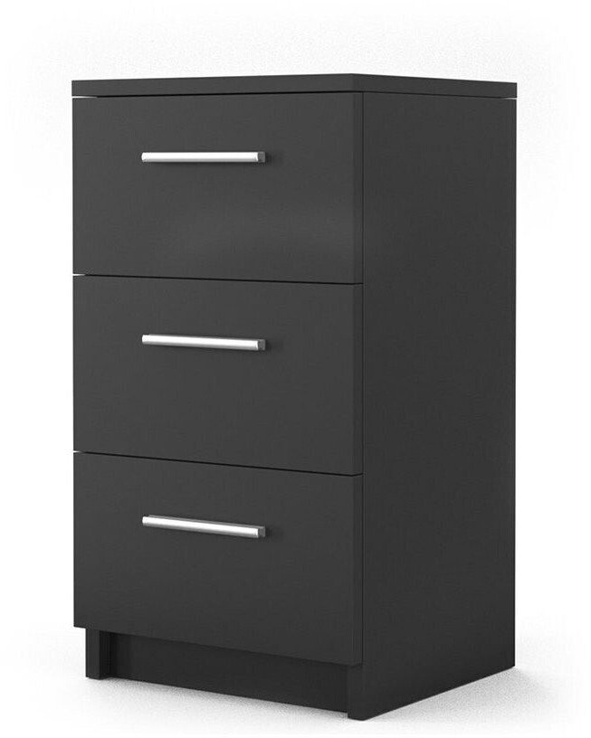 VICCO Nightstand 38x66cm Black
