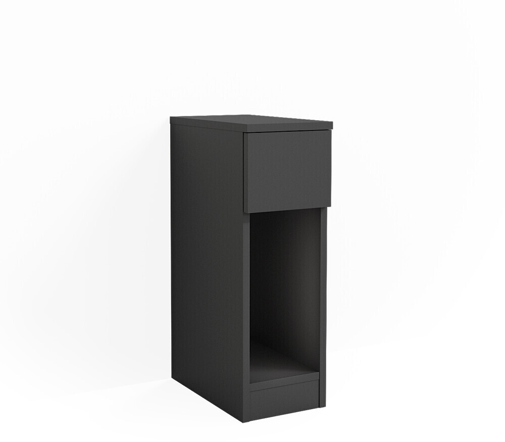 VICCO Bedside Table Enton 20x60cm Black