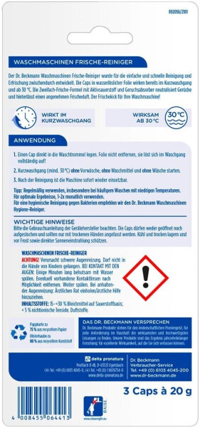 Dr.Beckmann Waschmaschinenreiniger Frische (3 St), Bild 7
