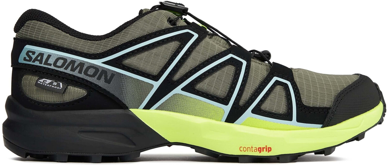Salomon Speedcross CSWP J deep lichen green/black/safety yellow