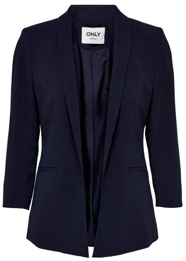 Giacca Blazer Corto Donna ONLY Onlanna Short Noos, Maniche 7/8, Senza Colletto, Nero