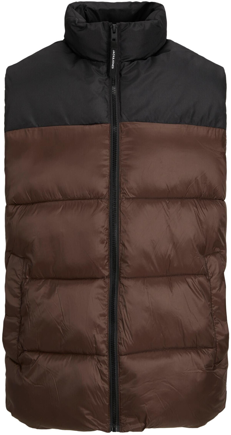 Jack & Jones Jjetoby Bodywarmer Collar SN (12235861-4237274) seal brown