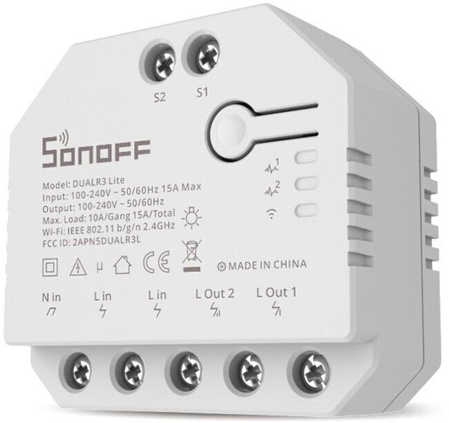 Sonoff-interruptor De Cortina Inteligente Dualr3 Dual R3 Lite