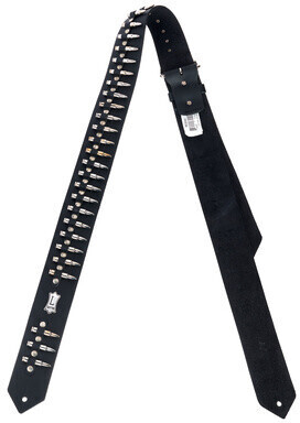 Levys Leather Strap 2 BLK Rebel (PM28-2B-BLK)