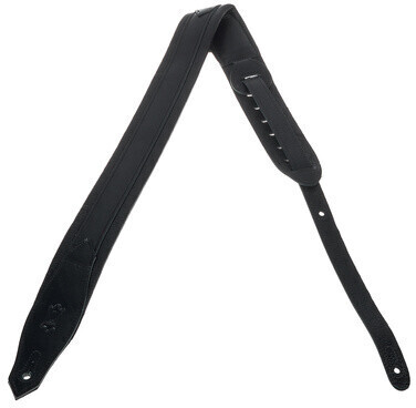 Levys Pad Veg-Tan Leath Strap 2 BK (MSS80-BLK)