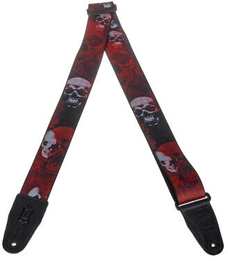 Levys Poly Print Strap 2 Skull (MPS2-093)