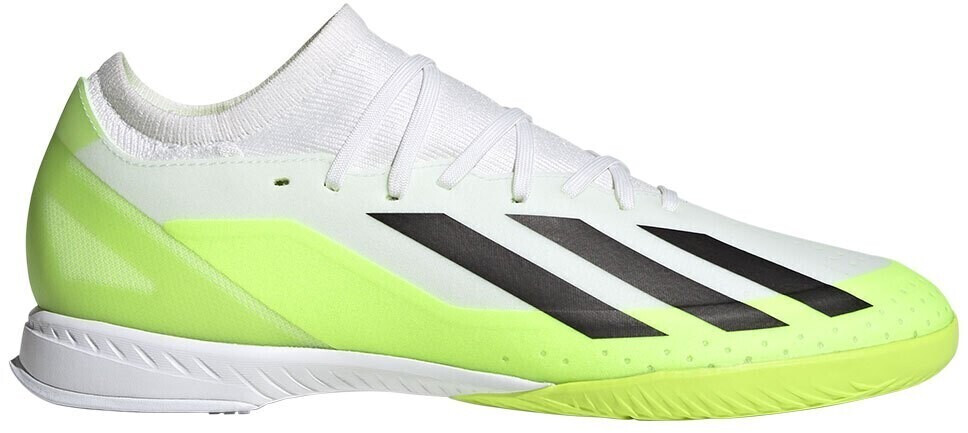 Photos - Football Boots Adidas X Crazyfast.3 IN  cloud white/core black/lucid lemon (ID9340)