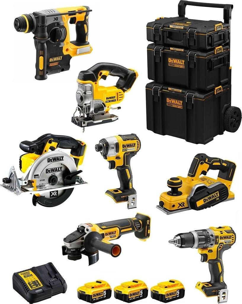 DeWalt DWK700 (3 x 5,0 Ah + caddy 3in1)