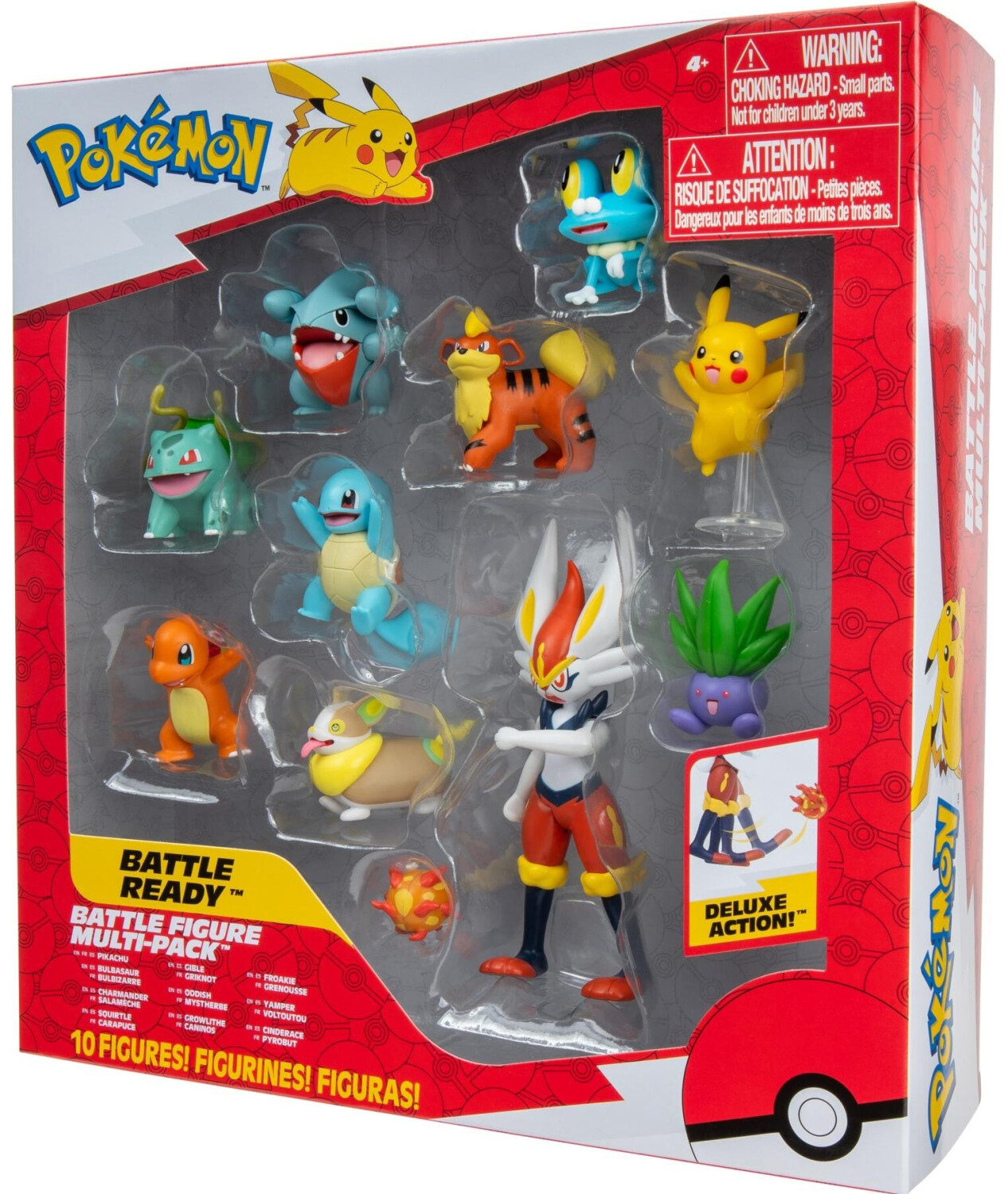 Pokémon Battle Figure Toy Set, 6 Pieces - 2" Pichu