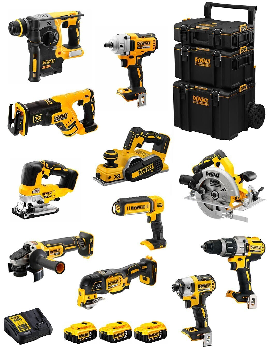 DeWalt DWK1101 (3 x 5,0 Ah + caddy 3in1)