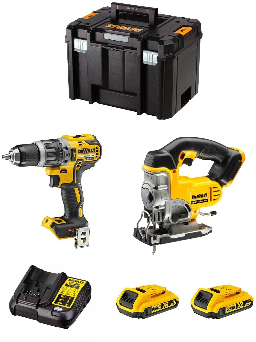 DeWalt DWK200 (2 x 2,0 Ah + TSTAK VI)