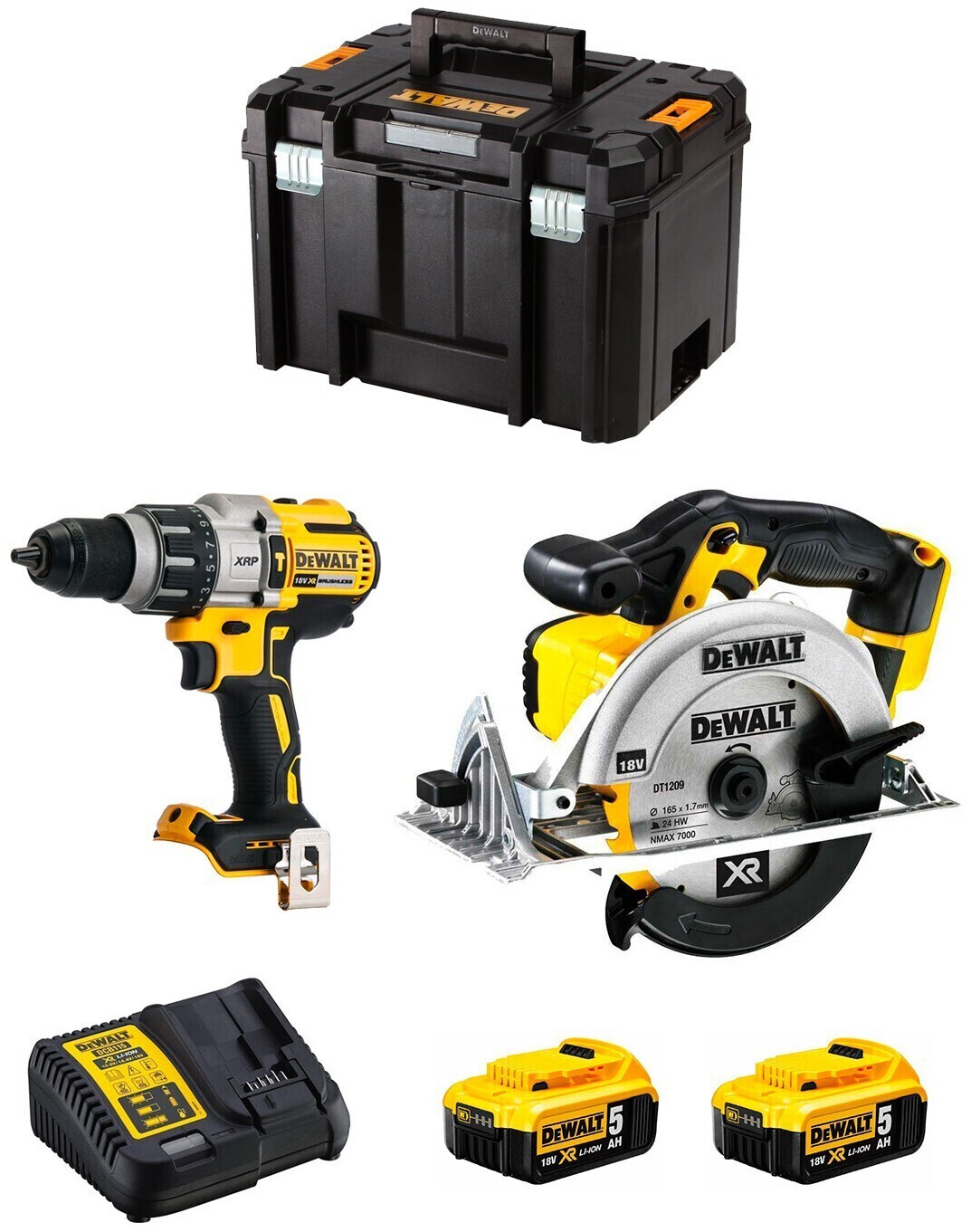 DeWalt DWK214 (2 x 5,0 Ah + TSTAK VI)