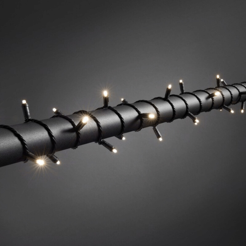 Konstsmide LED micro light chain - LED Expert - 7.9m - 80x warm white - black soft cable - outdoor - waterproof