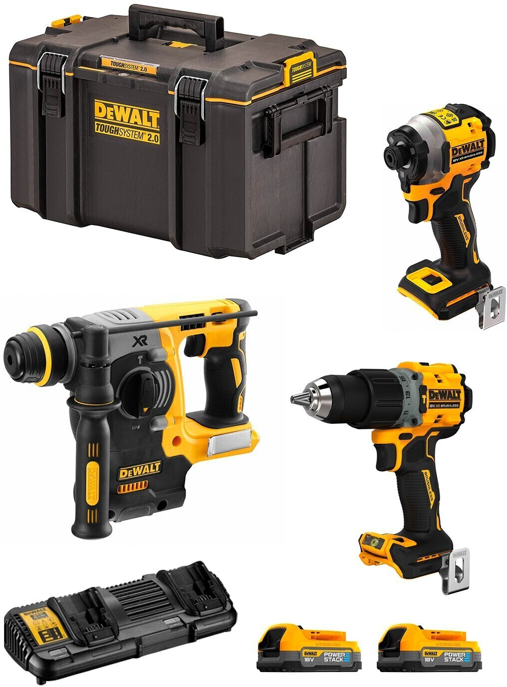DeWalt DWK308PS (2 x 1,7 Ah + coffret)