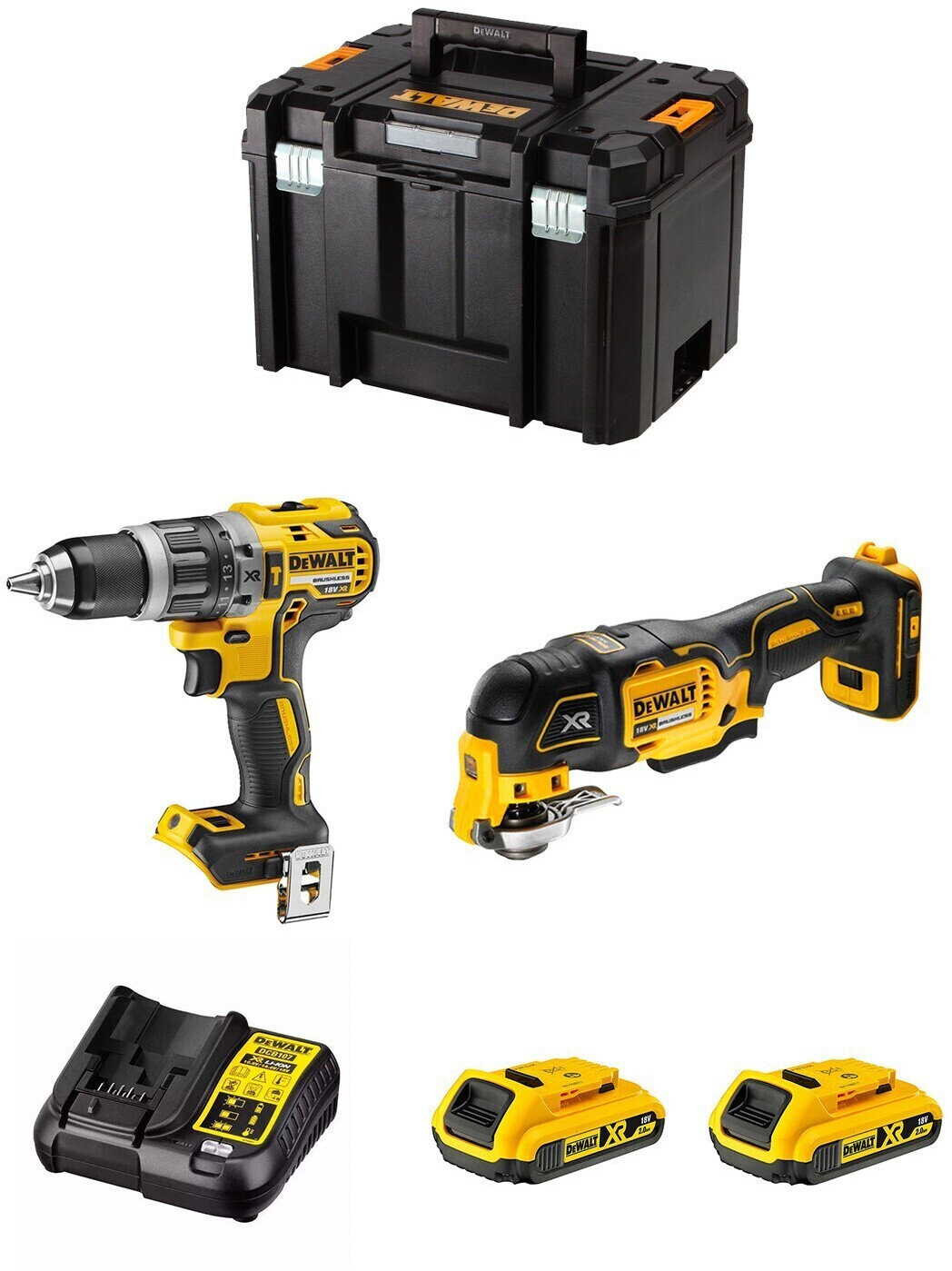 DeWalt DWK206 (2 x 2,0 Ah + TSTAK VI)