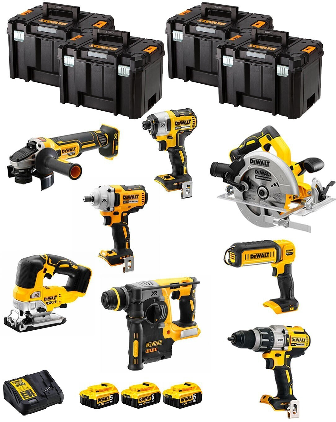 DeWalt WK801T (3 x 5,0 Ah + 4 x TSTAK VI)