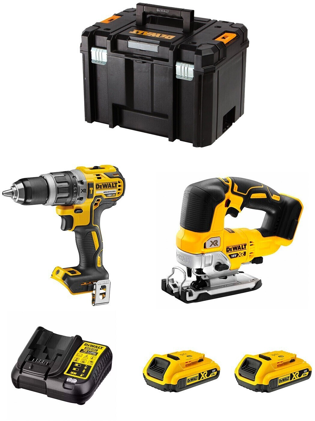 DeWalt DWK202 (2 x 2,0 Ah + TSTAK VI)