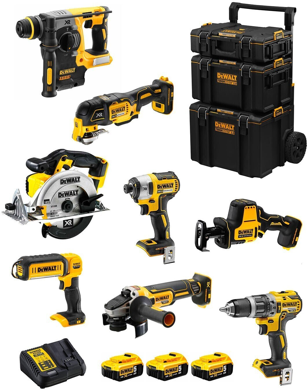 DeWalt DWK802 (3 x 5,0 Ah + caddy 3in1)