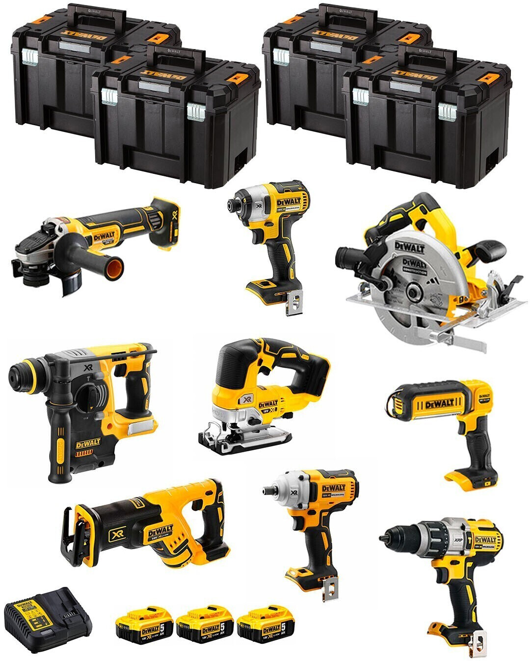 DeWalt DWK901T (3 x 5,0 Ah + 4 x TSTAK VI)