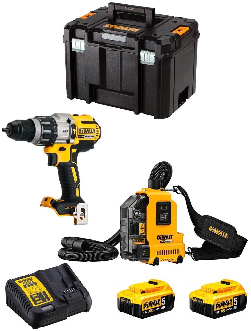 DeWalt DWK225 (2 x 5,0 Ah + TSTAK VI)