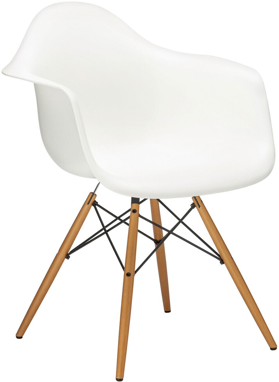 Vitra DAW Eames Plastic Armchair 62x80x60 cm (512) 43 cm white