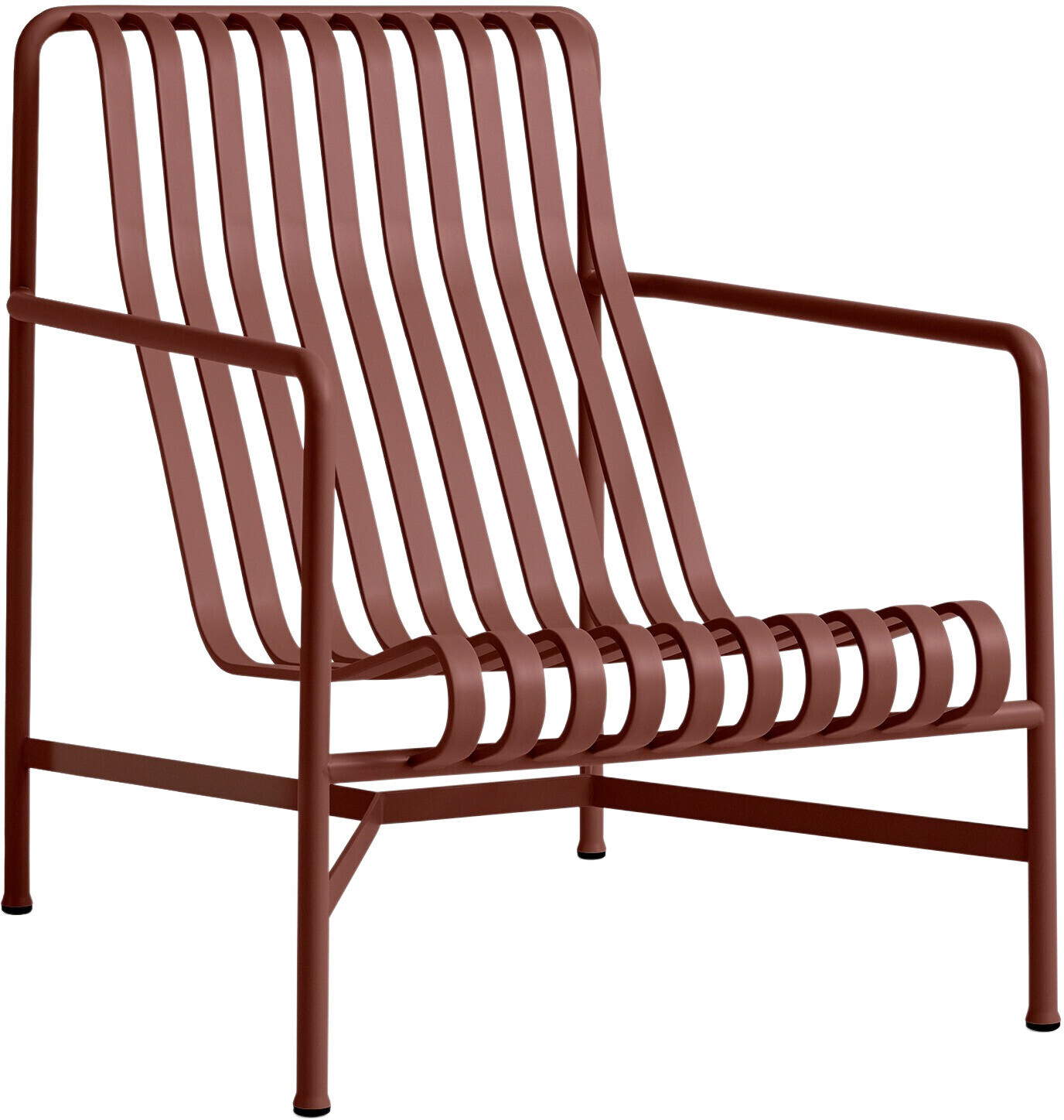 HAY Palissade Lounge Chair High red 92x80x73 cm iron red (106)
