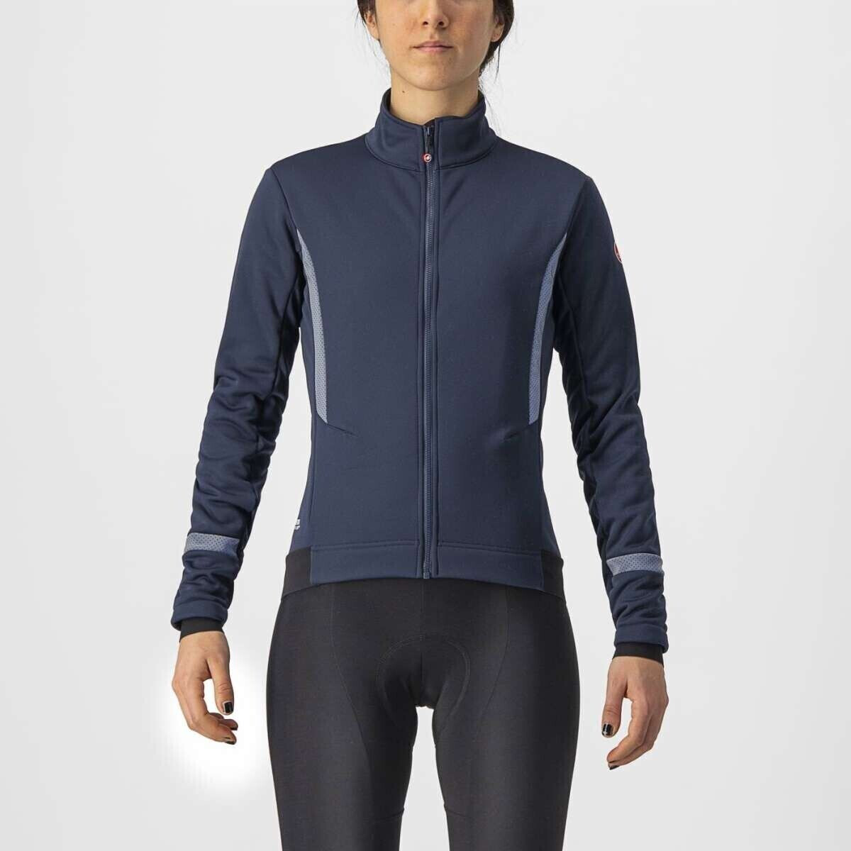 Castelli Dinamica 2 Jacket Women Savile Blue/Silver Reflex