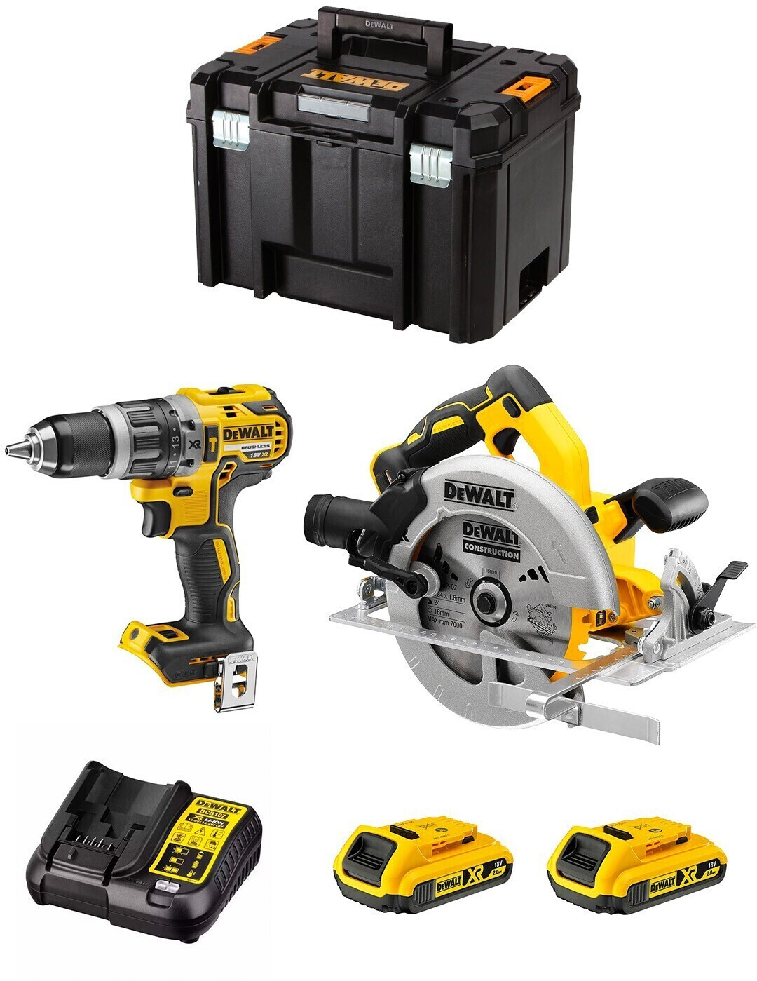 DeWalt DWK203 (2 x 2,0 Ah + TSTAK VI)