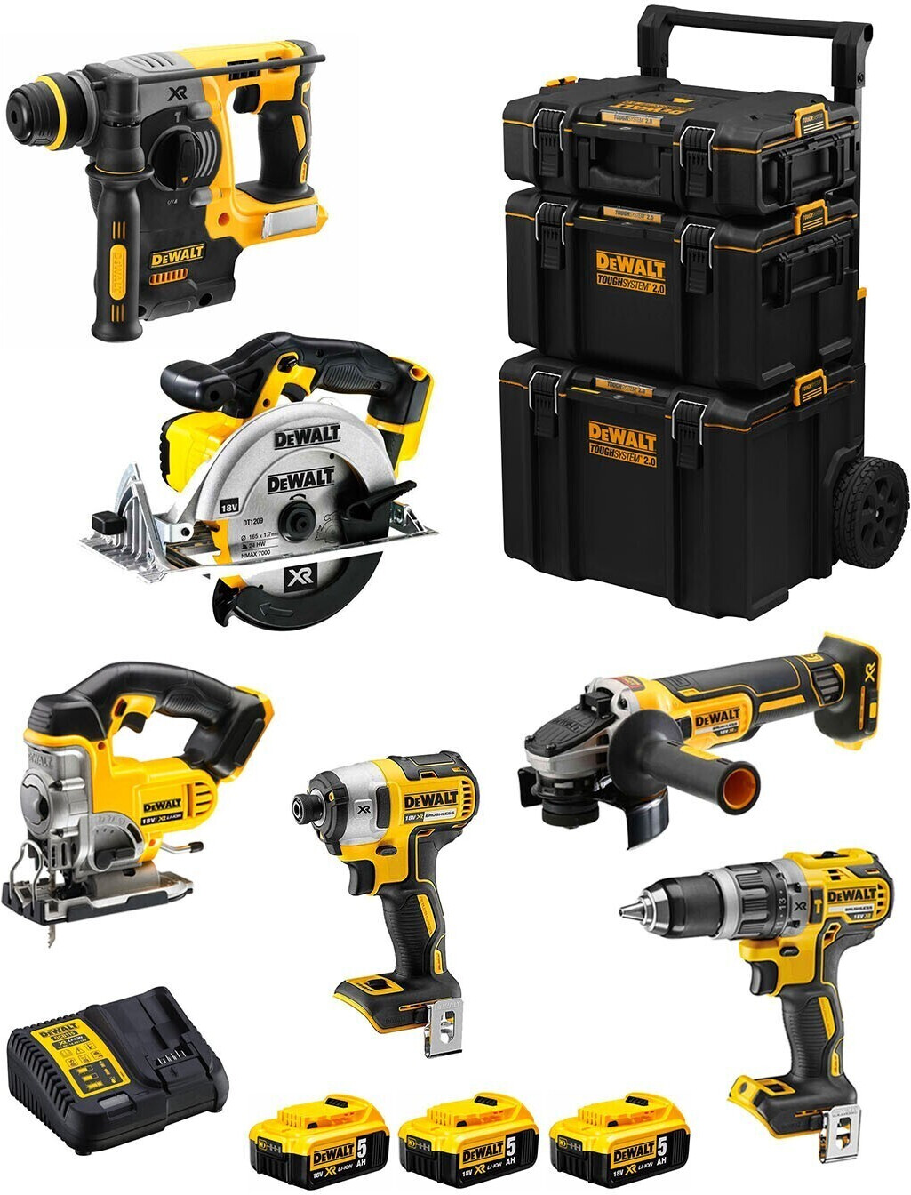 DeWalt DWK600 (3 x 5,0 Ah + caddy 3in1)