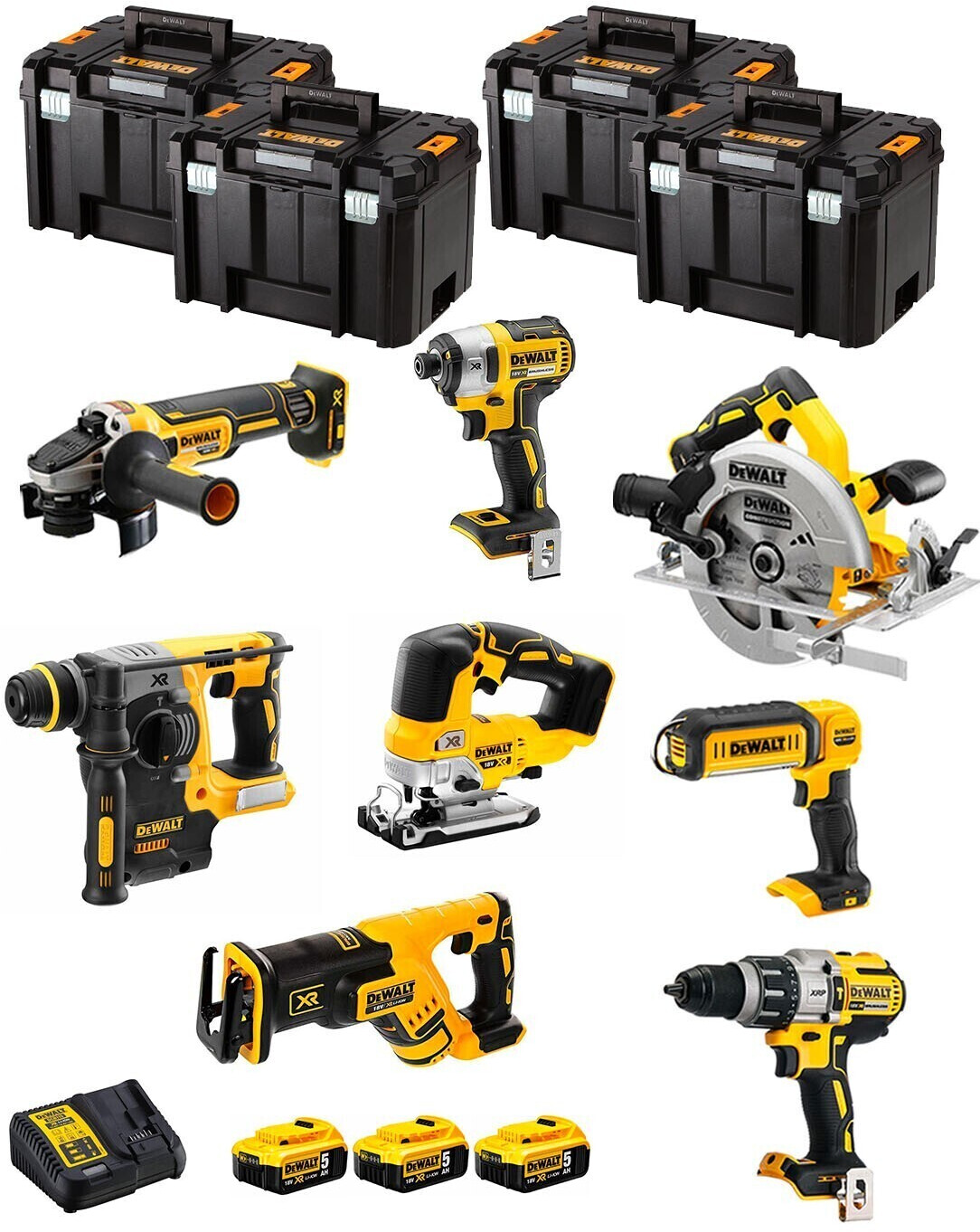 DeWalt DWK805T (3 x 5,0 Ah + 4 x TSTAK VI)