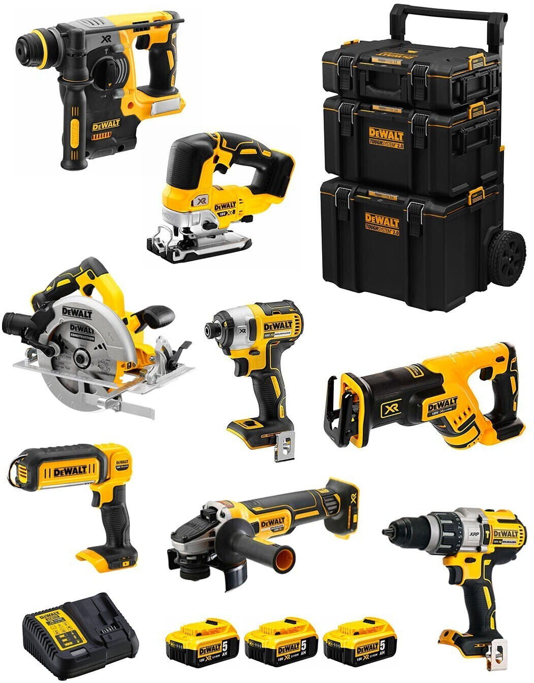 DeWalt DWK805 (3 x 5,0 Ah + caddy 3in1)