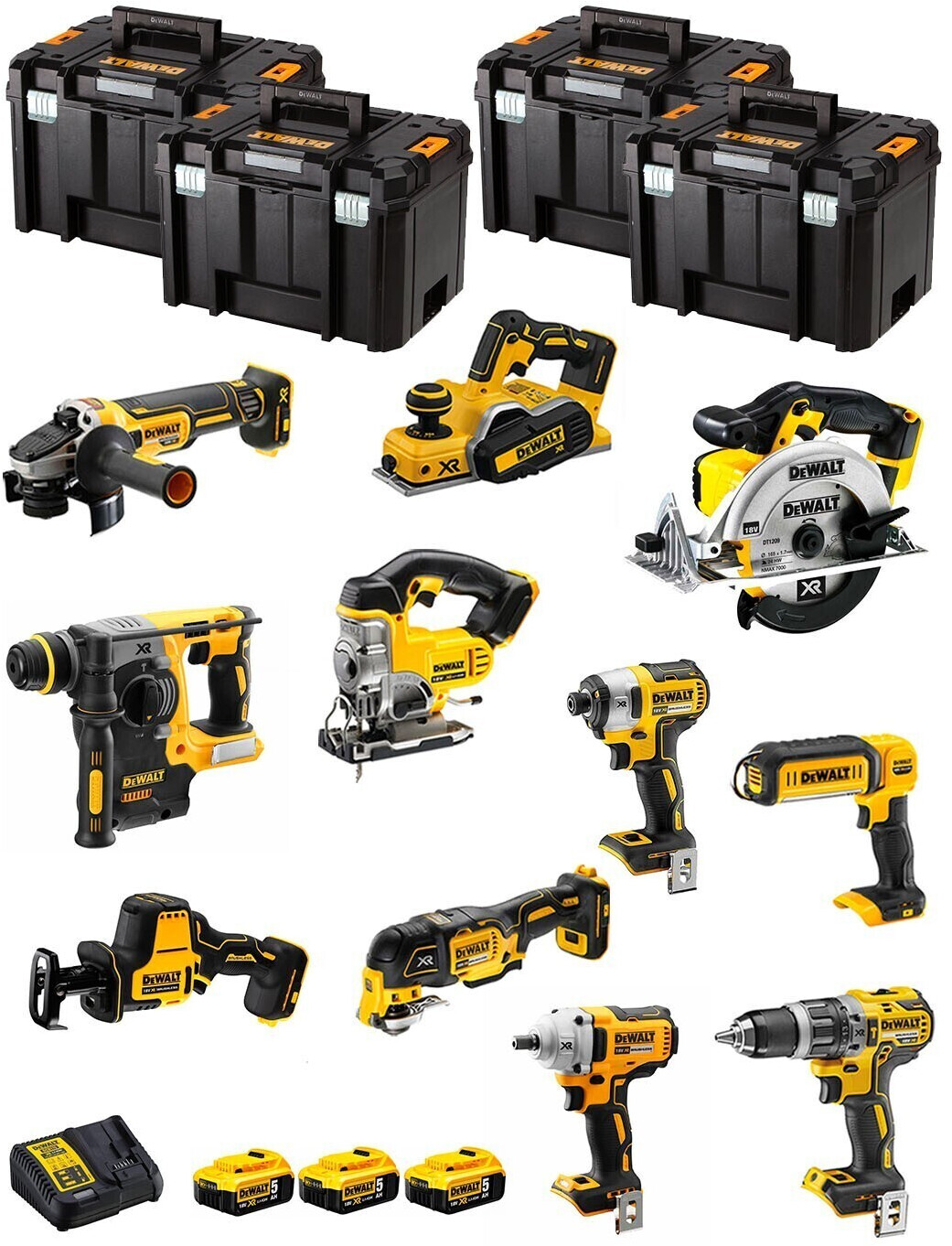 DeWalt DWK1100T (3 x 5,0 Ah + 4 x TSTAK VI)