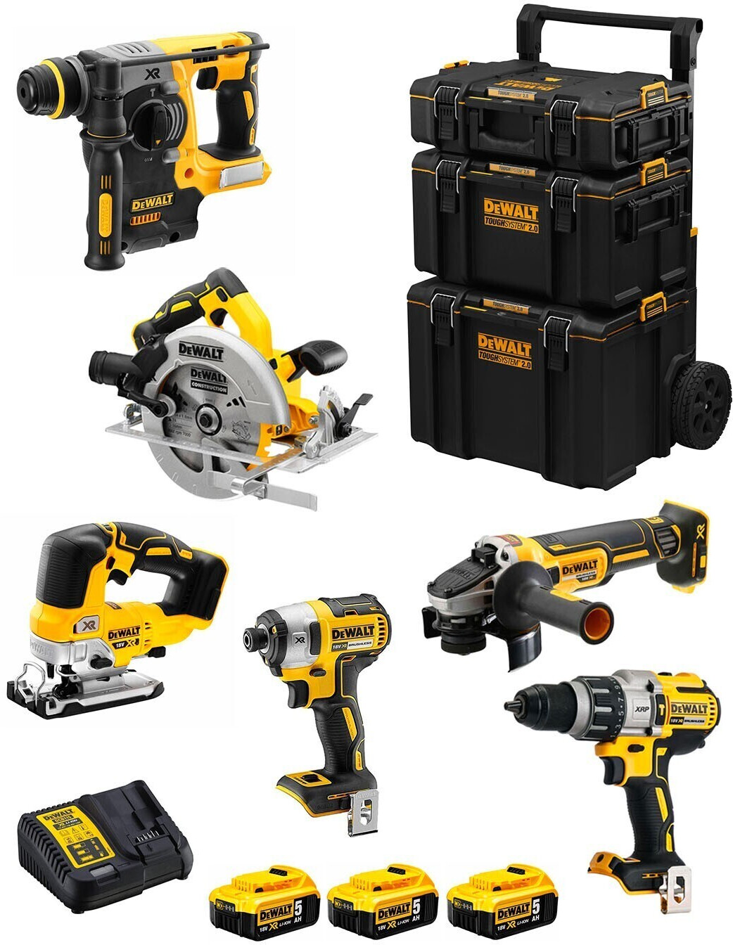DeWalt DWK601 (3 x 5,0 Ah + caddy 3in1)