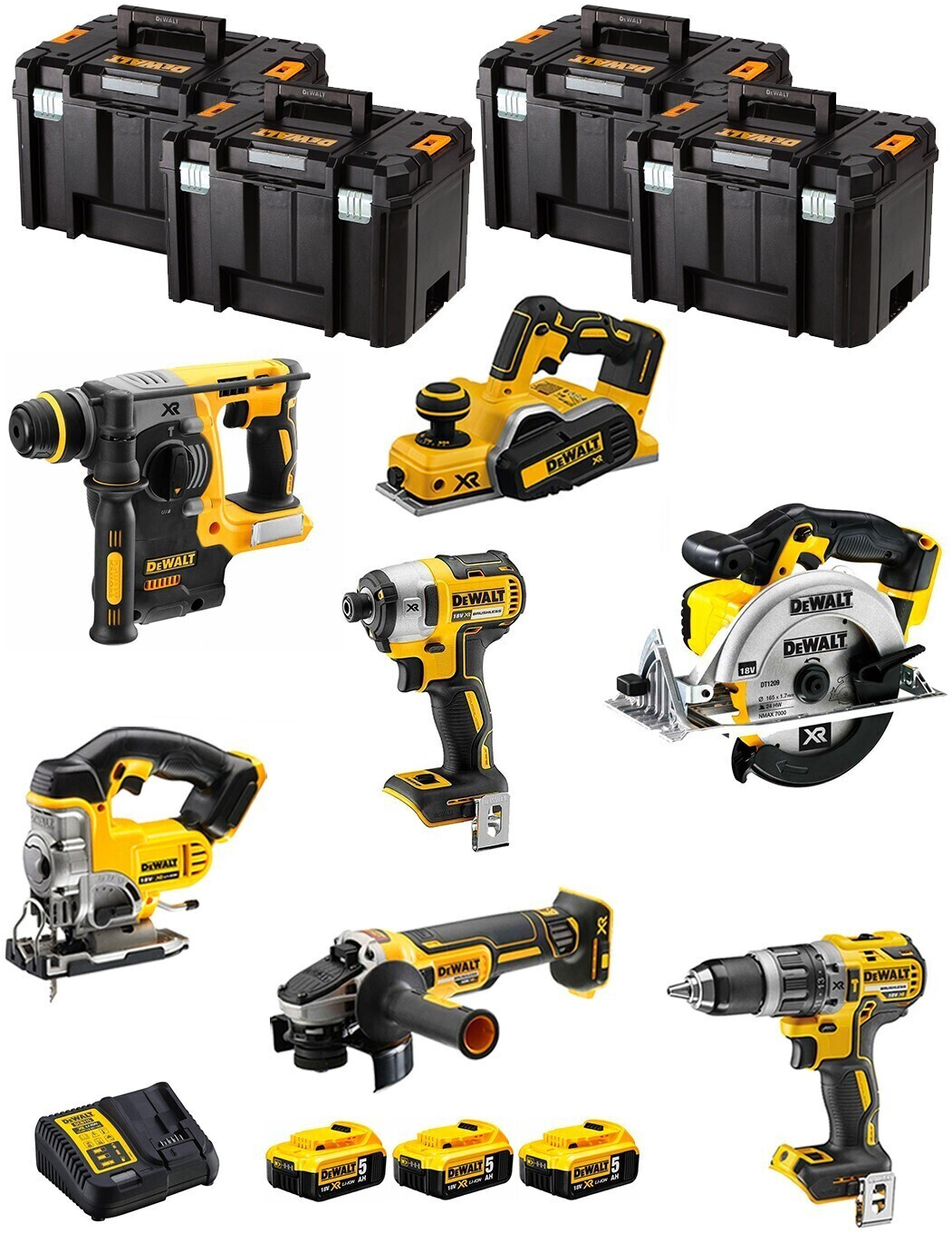 DeWalt DWK700T (3 x 5,0 Ah + 4 x TSTAK VI)