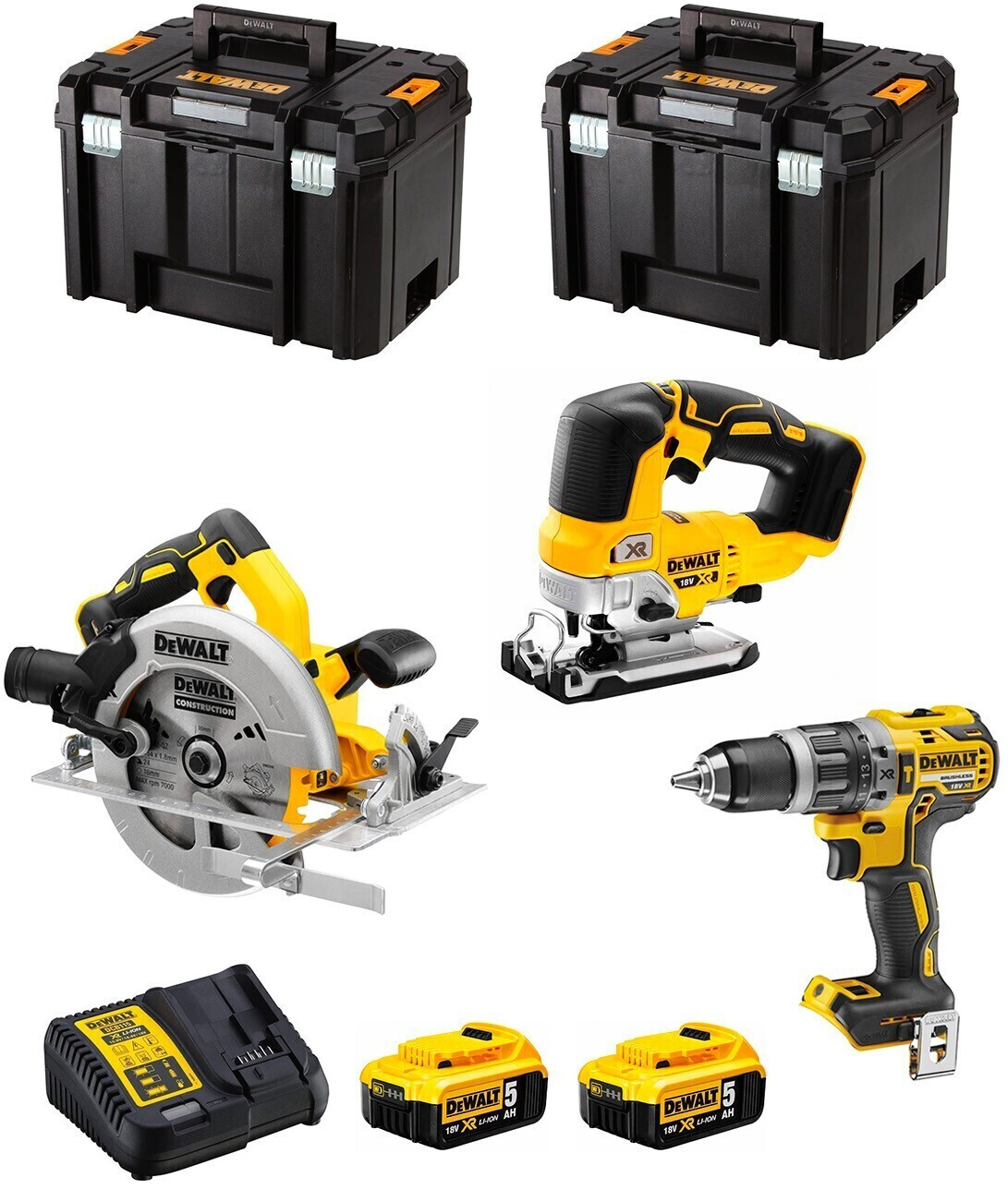 DeWalt DWK301 (2 x 5,0 Ah + 2 x TSTAK VI)