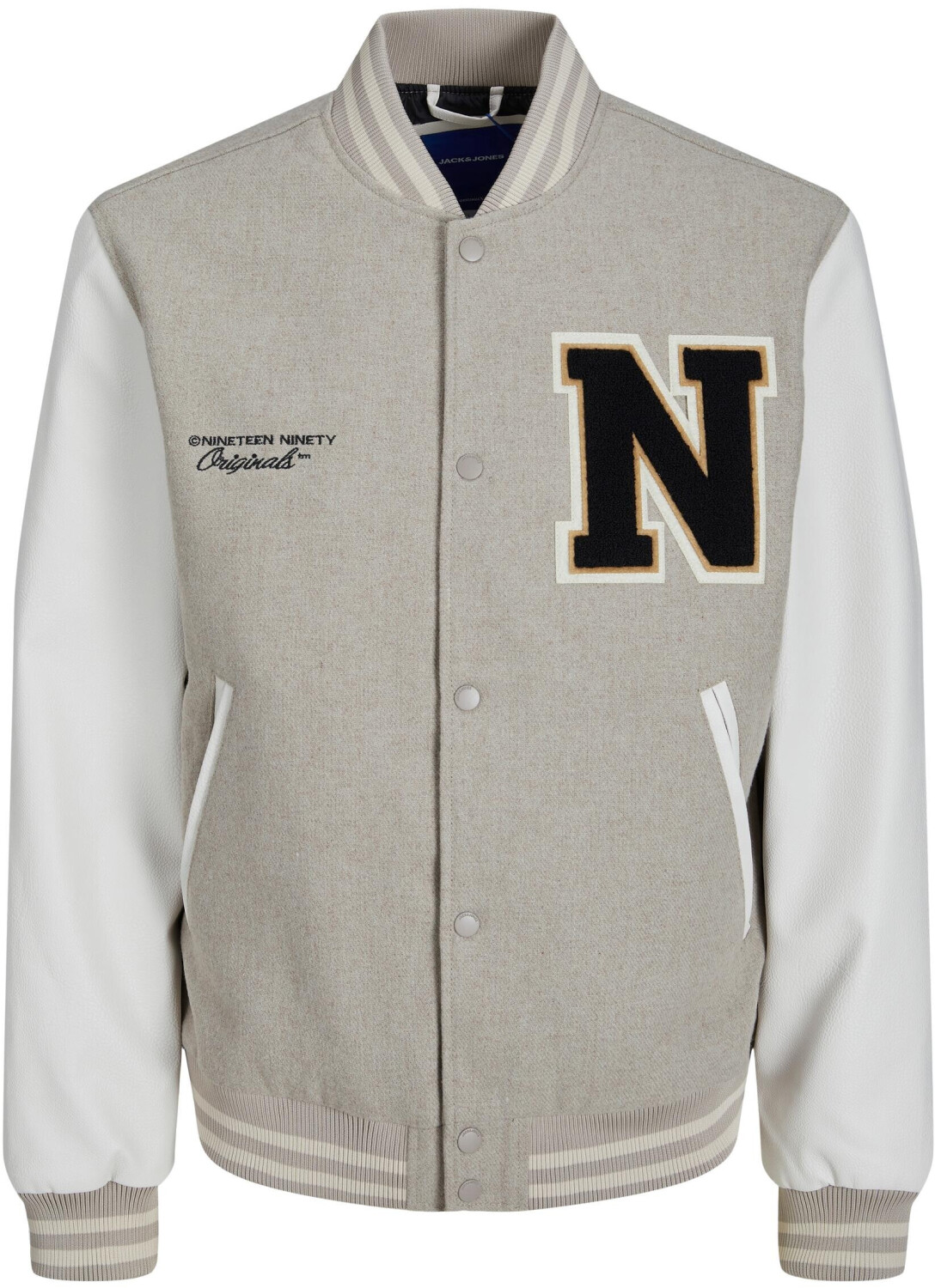 JACK & JONES Herren Collegejacke – Varsity-Bomber Aus Wool Blend – Lässig & Warm